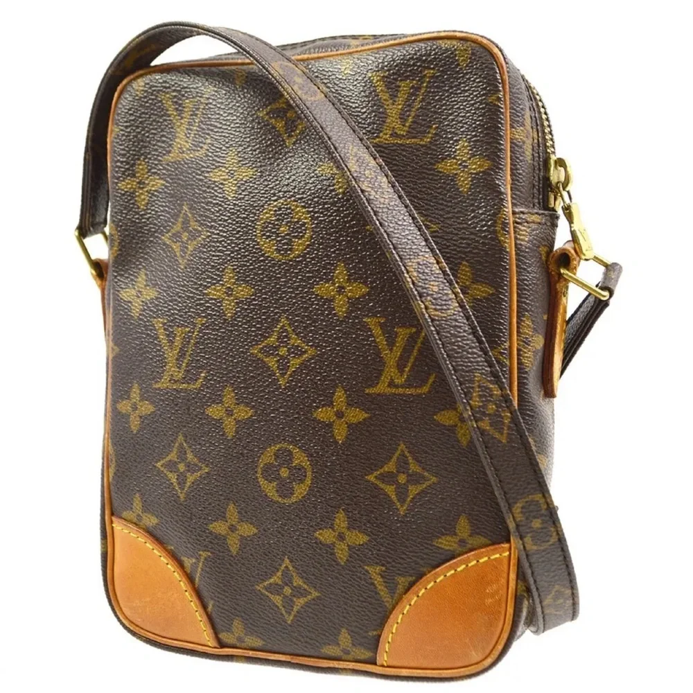 LOUIS VUITTON DANUBE PM Monogram Crossbody Shoulder Bag SL0919 with LV Dust Bag